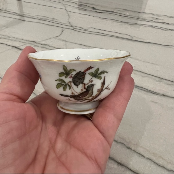 Herend Rothschild Small Footed Trinket Bowl - Picture 2 of 15